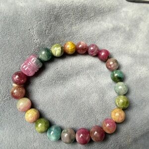 Natural Watermelon Tourmaline Bracelet